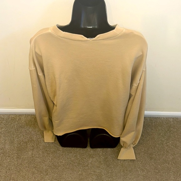 Frame Easy Puff Sleeve high low sweatshirt size M - Picture 6 of 6